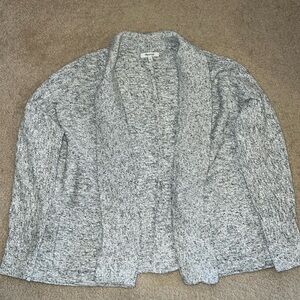 Madewell Gray speckled Open cardigan ￼